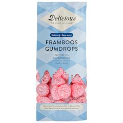 Framboos Gumdrops Suikervrij - 130g