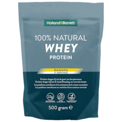 Afbeelding 1 voor 100% Natural Whey Protein Banana - 500g