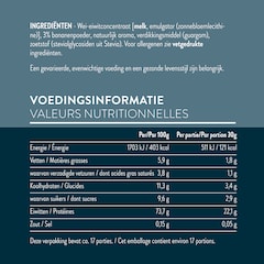 Afbeelding 2 voor 100% Natural Whey Protein Banana - 500g