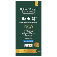 BerbiQ 670mg 100:1 Extract: Gelijk Aan 50 Gram Berberine Liposomaal - 60 capsules