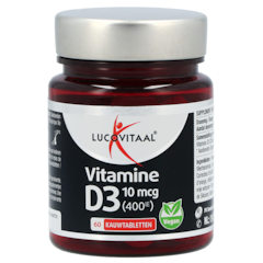Vegan Vitamine D3 10mcg – 60 kauwtabletten