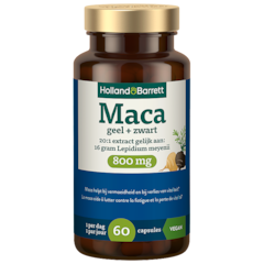Maca Geel + Zwart 800mg - 60 capsules