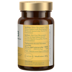 Vitamine D3 en Huile d'Olive 25mcg - 120 softgels