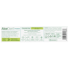 AloeDent® Dentifrice Probiotique Aloe Vera - 75ml