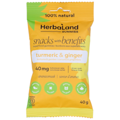 Herbaland Snacks with Benefits Turmeric & Ginger Gummies - 40g