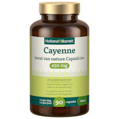 Cayenne Bevat Van Nature Capsaïcine 450mg - 90 capsules