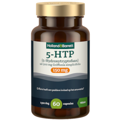 5-HTP (5-Hydroxytryptofaan) 150mg Uit 500mg Griffonia Simplicifolia - 60 capsules