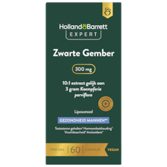 Expert Zwarte Gember 300mg 10:1 Extract Gelijk Aan 3 Gram Kaempferia Parviflora Liposomaal - 60 capsules