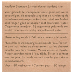 Afbeelding 4 voor Knoflook Shampoo Bar - 80 wasbeurten