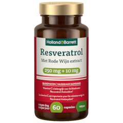 Resveratrol 250mg Met Rode Wijn Extract 10mg - 60 capsules