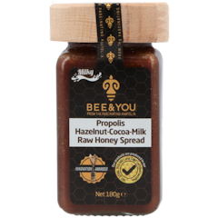 Propolis Hazelnoot-Cacao-Melk Rauwe Honing Spread - 180g