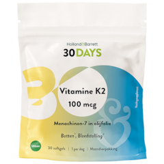 Afbeelding 1 voor 30DAYS Vitamine K2 100mcg - 30 softgels