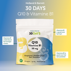 Afbeelding 3 voor 30DAYS Q10 Vitamine B1 50mg - 30 capsules