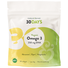 Image 1 for 30DAYS Vegan Omega 3 250mg DHA - 30 softgels