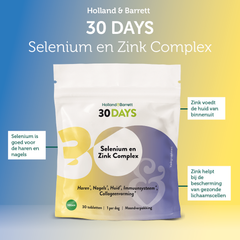 Afbeelding 3 voor 30DAYS Selenium En Zink Complex - 30 tabletten