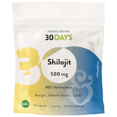 Image 1 for 30DAYS Shilajit 500mg 40% Fulvinezuur - 30 capsules