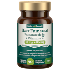 IJzer Fumaraat + Vitamine C 14mg + 80mg - 90 tabletten