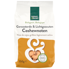Afbeelding 1 voor Biologische Geroosterde & Gezouten Cashewnoten - 150g