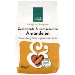 Afbeelding 1 voor Biologische Geroosterde & Gezouten Amandelen - 150g