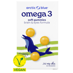 Vegan Omega 3 DHA met Vitamine D en Jodium - 30 gummies