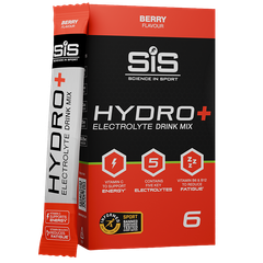 Afbeelding 1 voor Science in Sport Hydro+ Electrolyte Drink Mix Berry - 6x4,5g