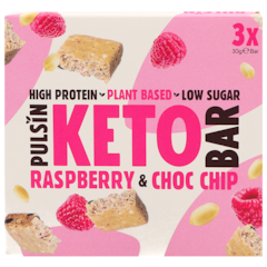 Keto Raspberry & Choc Chip Multipack 3 x 30g