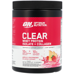Image 1 for Clear Whey Protein Isolate + Collagen Apple & Raspberry - 240g