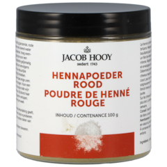 Jacob Hooy Poudre de Henné pour Cheveux Rouge - 100g