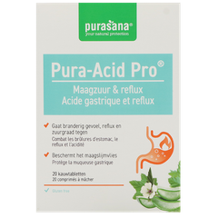 Afbeelding 1 voor Pura-Acid Pro Maagzuur & Reflux - 20 kauwtabletten