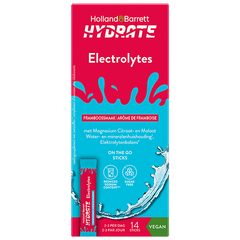 Afbeelding 1 voor Hydrate Elektrolytenpoeder Framboos - 14 sticks