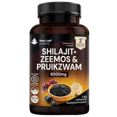 Afbeelding 1 voor Shilajit + Zeemos & Pruikzwam - 120 capsules