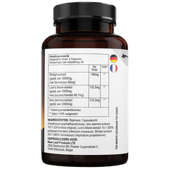 Afbeelding 2 voor Shilajit + Zeemos & Pruikzwam - 120 capsules