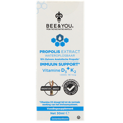 Afbeelding 1 voor Wateroplosbaar Propolis Extract 15% Vitamine D3 + K2 - 30 ml
