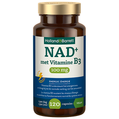 Afbeelding 1 voor NAD+ 100mg + Vitamine B3 - 120 capsules