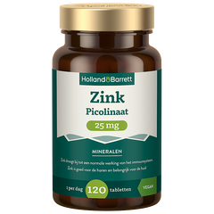Afbeelding 1 voor Zink Picolinaat 25mg - 120 tabletten