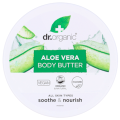 Beurre corporel Dr. Organic à l'Aloe Vera 200 ml