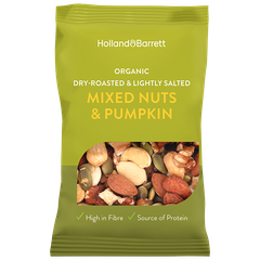 Afbeelding 1 voor Notenmix Walnoot, Amandel, Cashew & Pompoenpit BIO - 35g