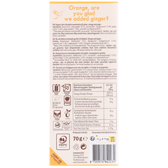 Afbeelding 2 voor Lovechock Date Chocolate Ginger Orange 69% - 70g