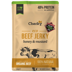 Afbeelding 1 voor Cherky Beef Jerky Honey & Mustard – 30g