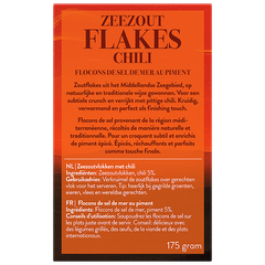 Afbeelding 2 voor Zeezout Flakes Chili – 175g