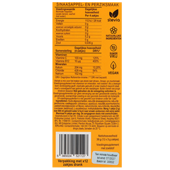 Afbeelding 2 voor ViDrate Sinaasappel- en Perziksmaak - 12 sachets