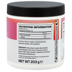 Afbeelding 2 voor Creatine Fruit Punch - 203g