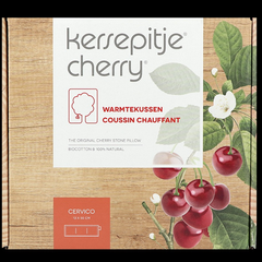 Image 2 pour Cervico Coussin aux Noyaux de Cerises Écru - 13 x 55cm