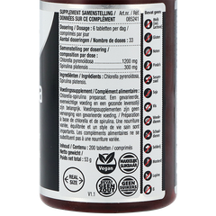 Afbeelding 2 voor Chlorella Spirulina - 200 tabletten