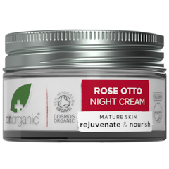 Crème de nuit Dr. Organic à l'Huile de de rose Otto - 50ml