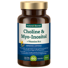 Afbeelding 1 voor Choline & Myo-Inositol + Vitamine B12 - 60 capsules