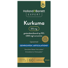 Afbeelding 1 voor Expert Curcuma 315 mg liposomaal - 60 capsules