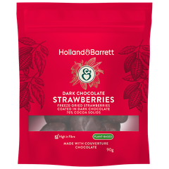 Afbeelding 1 voor Dark Chocolate Strawberries - 90g