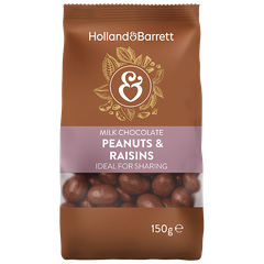 Afbeelding 1 voor Milk Chocolate Peanuts & Raisins - 150g