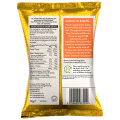 Afbeelding 2 voor Turmeric & Manuka Honey Popcorn - 20g